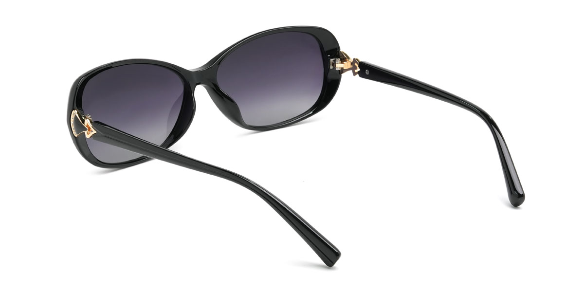 Schwarz Graduiert Lila Crosby Brille - Rectangle Sunglasses