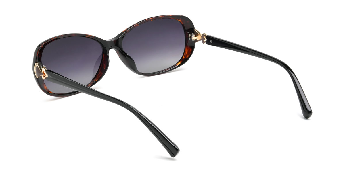 Schildpatt Verlaufsviolett Crosby Brille - Rectangle Sunglasses