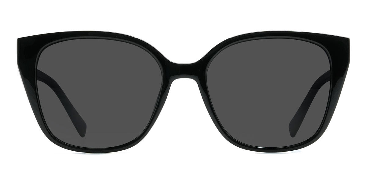 Schwarz Grau Efrain - Square Sunglasses
