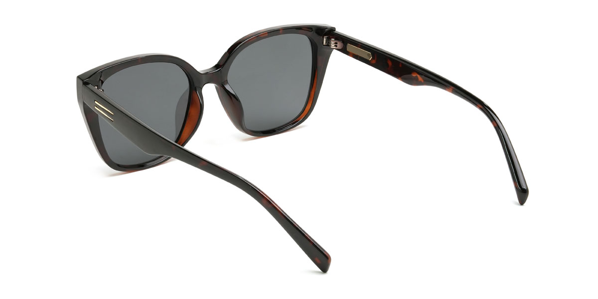 Schildpatt Grau Efrain Brille - Square Sunglasses