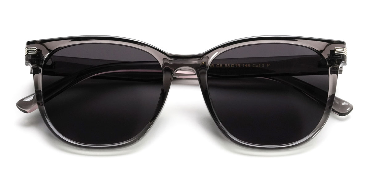 Grau Grau Faisal Brille - Square Sunglasses