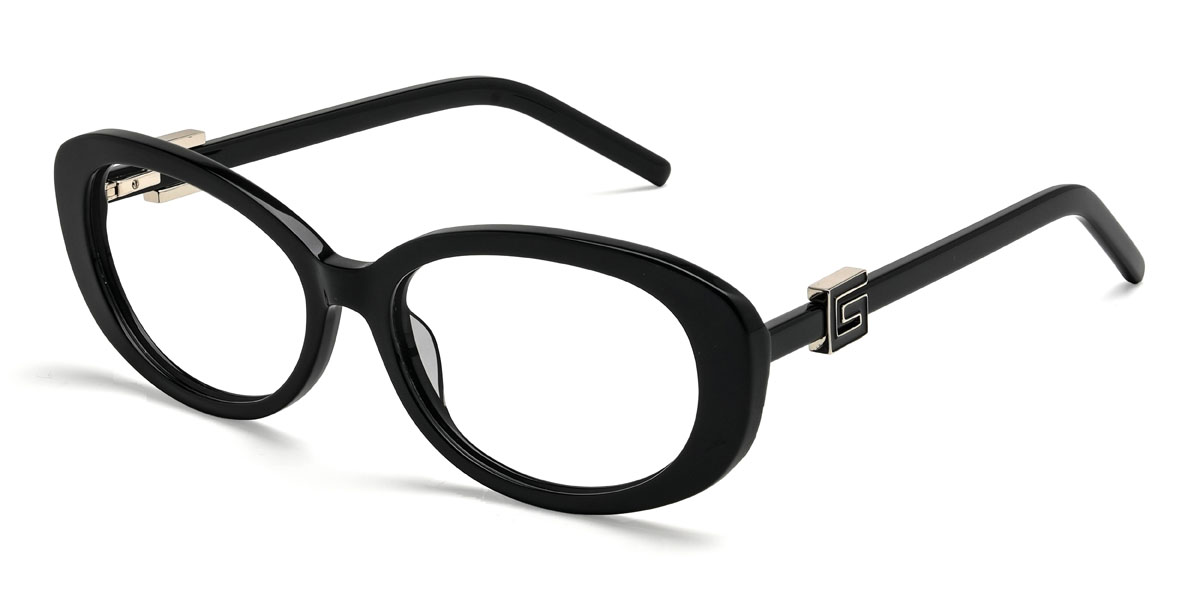 Schwarz Woodrow Brille - Oval Glasses