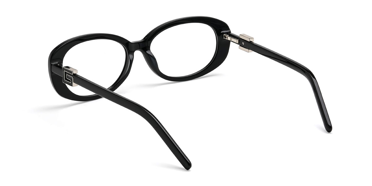 Schwarz Woodrow Brille - Oval Glasses