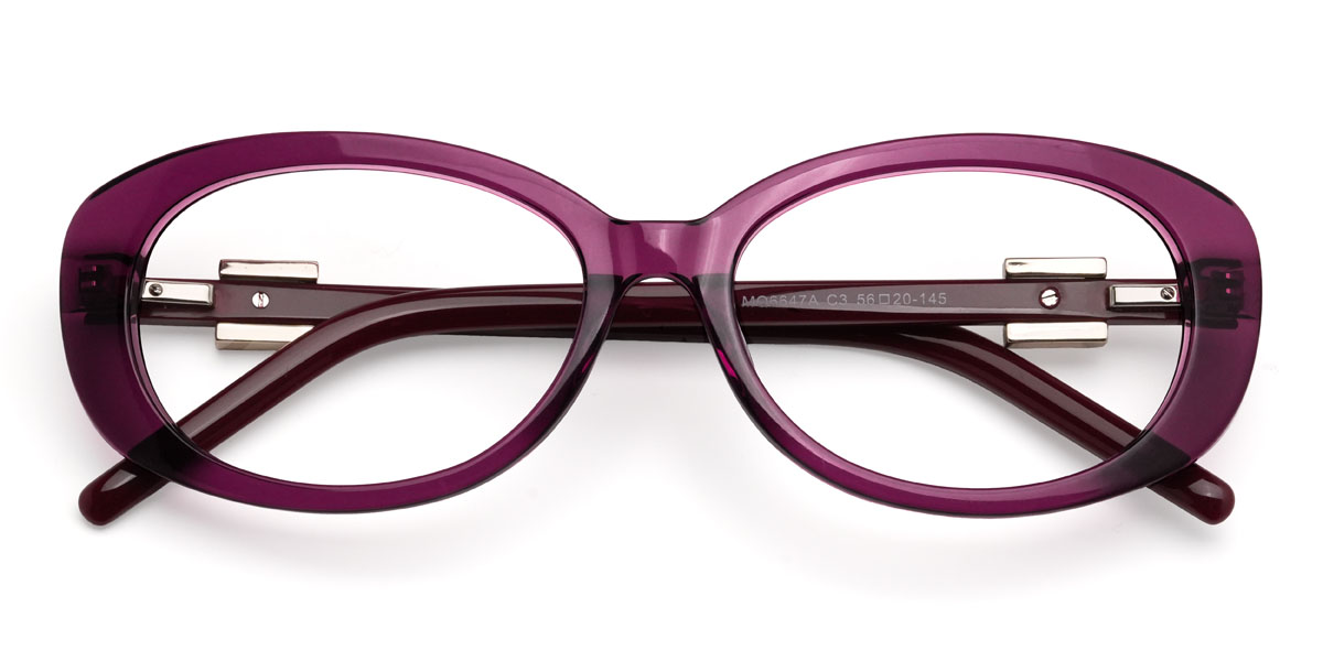 Lila Woodrow Brille - Oval Glasses
