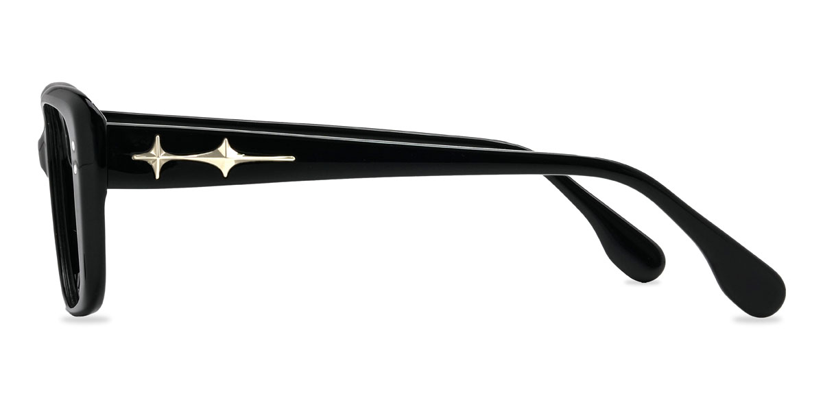Schwarz Imara Brille - Rectangle Glasses