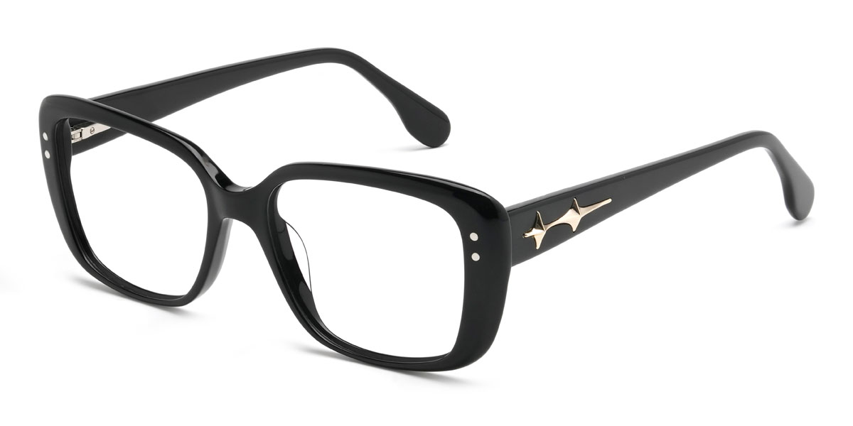 Schwarz Imara Brille - Rectangle Glasses