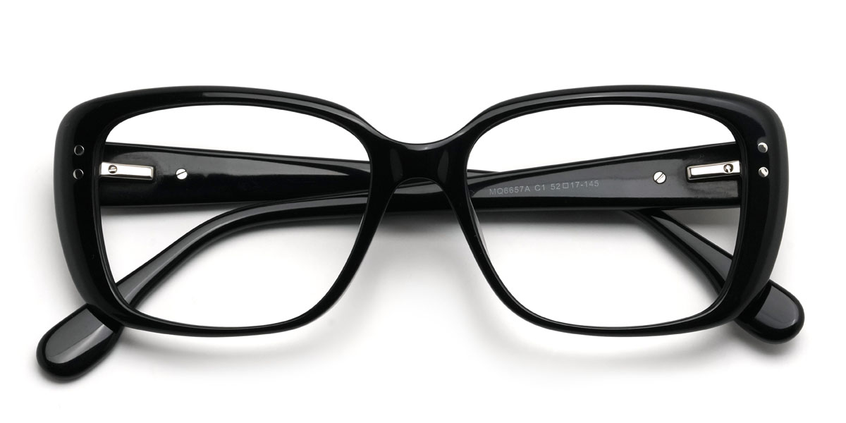 Schwarz Imara Brille - Rectangle Glasses