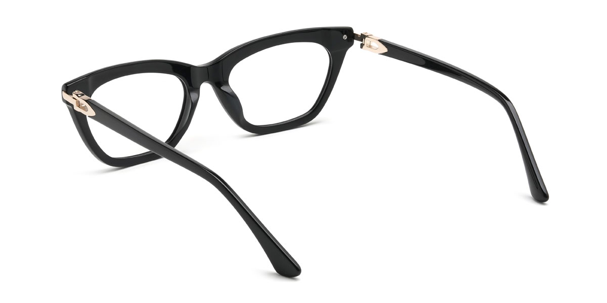 Schwarz Margot Brille - Cat Eye Glasses