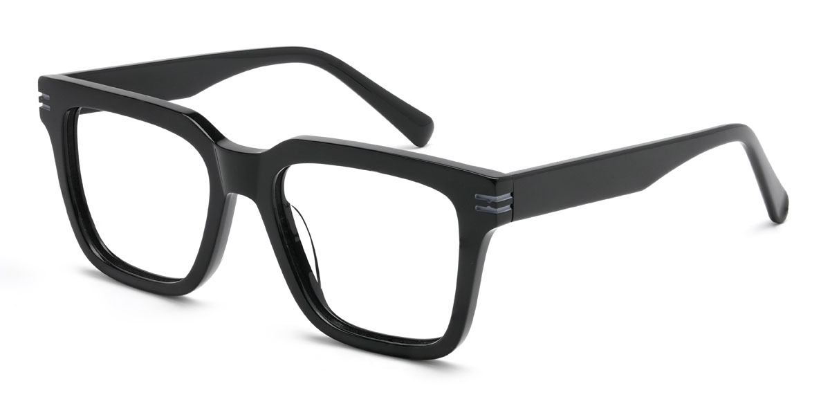Schwarz Johnathan Brille - Rectangle Glasses