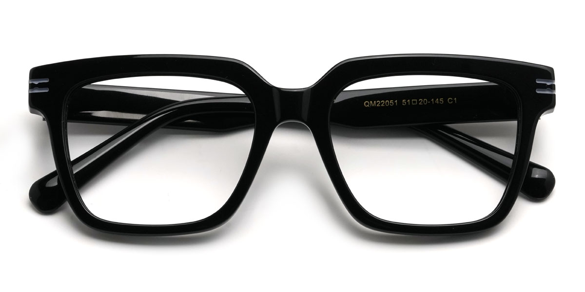 Schwarz Johnathan Brille - Rectangle Glasses