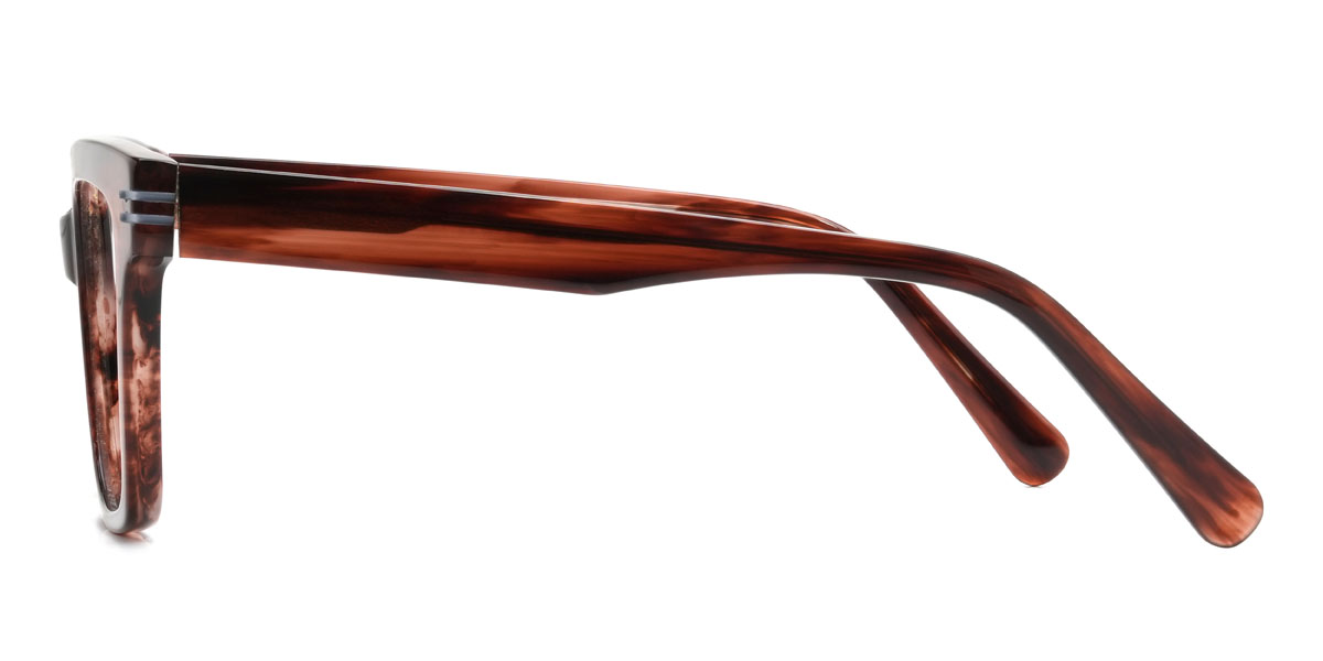 Woodgrain Johnathan Brille - Rectangle Glasses