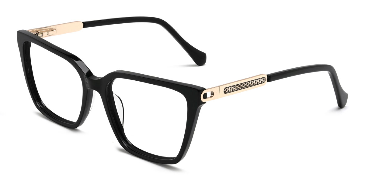 Schwarz Gustavo Brille - Rectangle Glasses