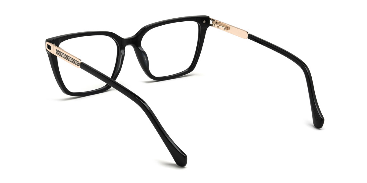 Schwarz Gustavo Brille - Rectangle Glasses