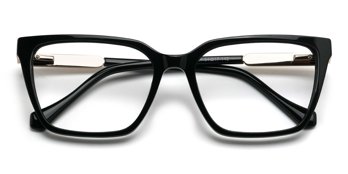 Schwarz Gustavo Brille - Rectangle Glasses