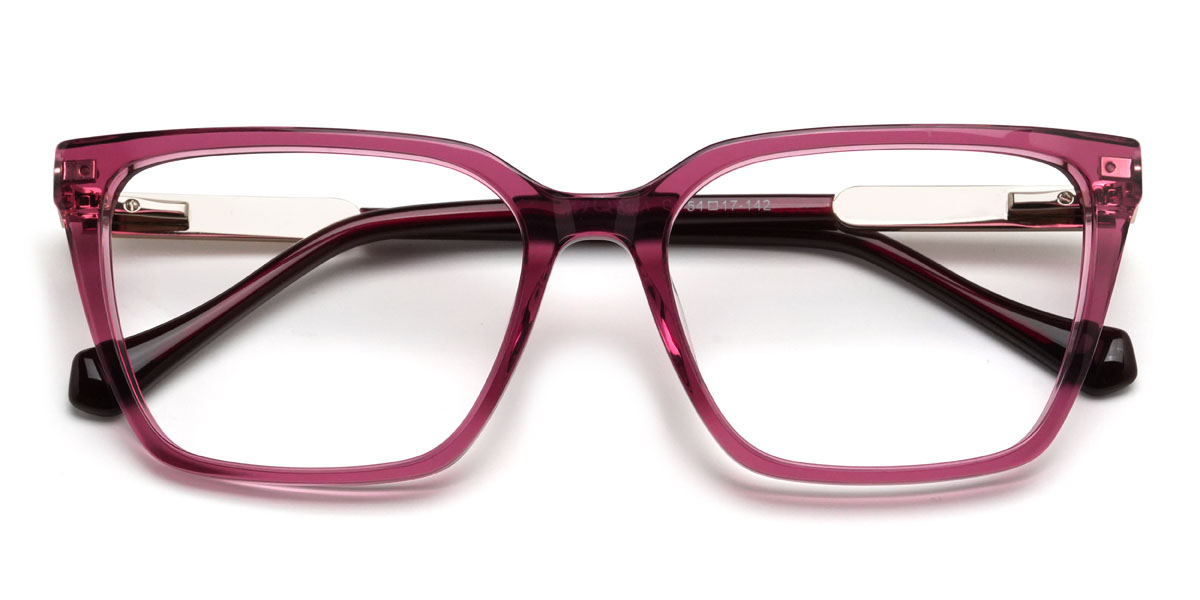 Lila Gustavo Brille - Rectangle Glasses