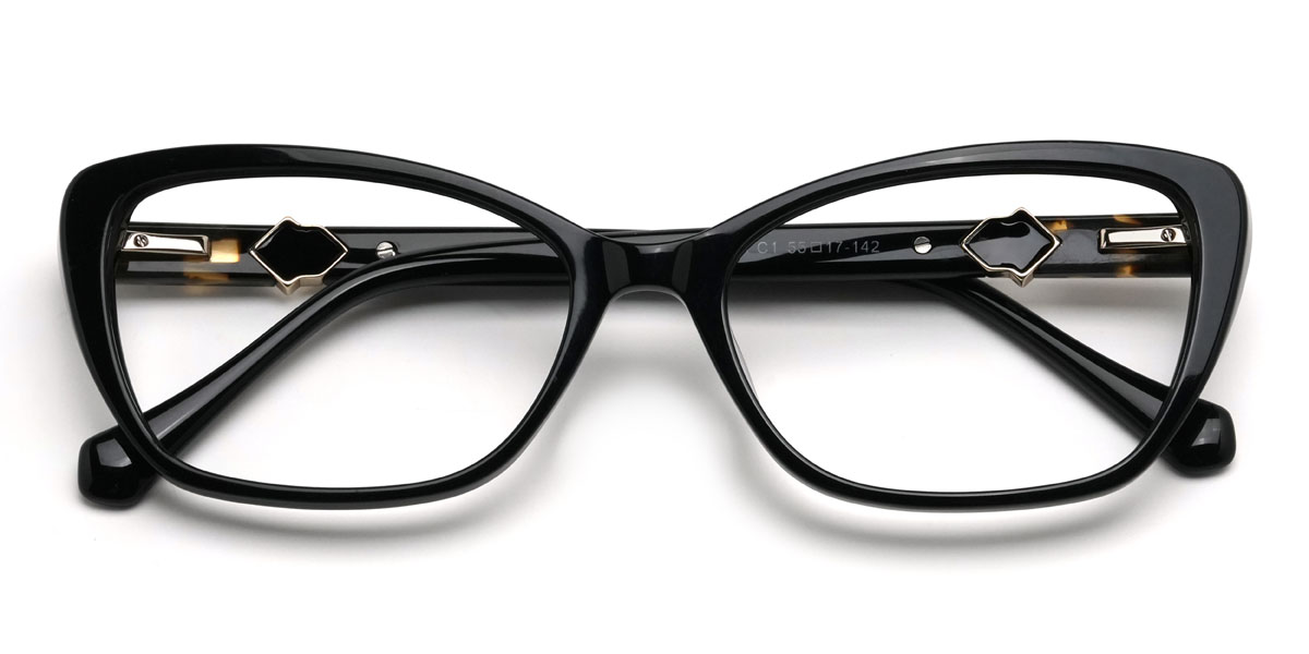 Fekete Jethro Szemüveg - Rectangle Glasses