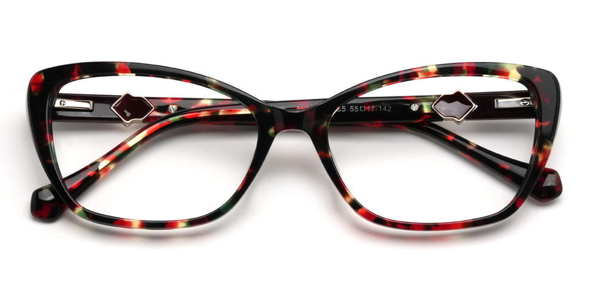 Vörös teknősbéka Jethro Szemüveg - Rectangle Glasses