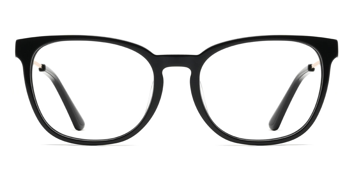Fekete Draven Szemüveg - Oval Glasses