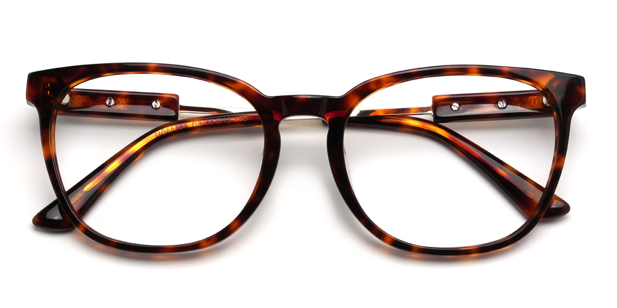 Schildpatt Draven Brille - Oval Glasses