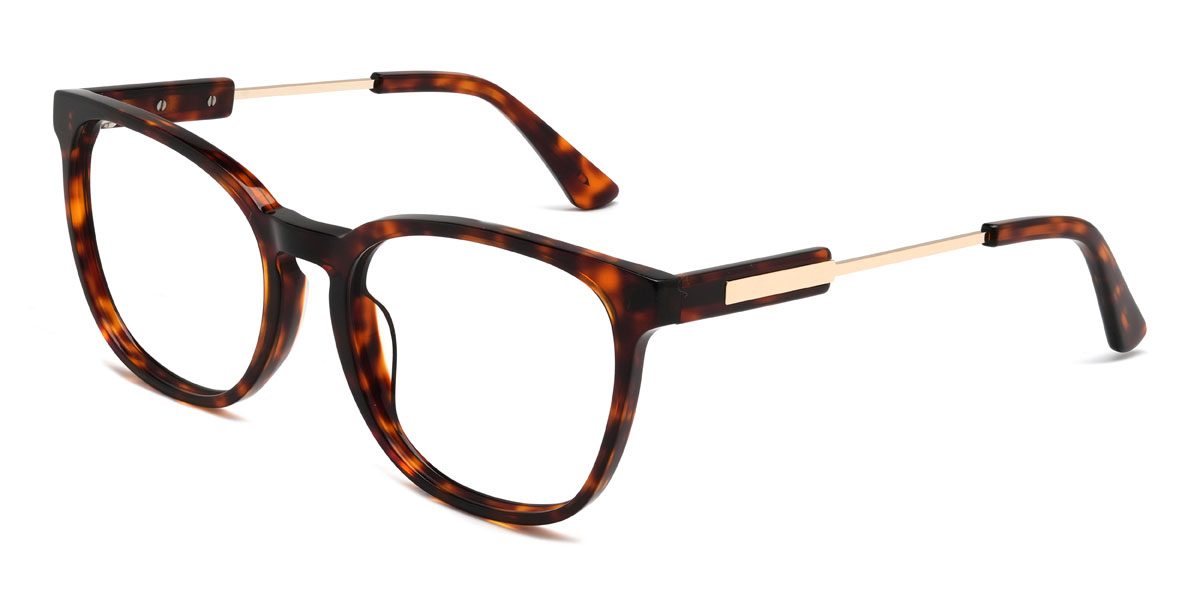 Schildpatt Draven Brille - Oval Glasses