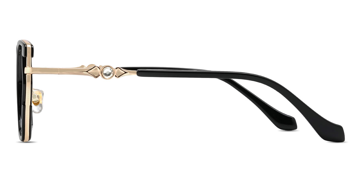 Fekete Memphis Szemüveg - Rectangle Glasses