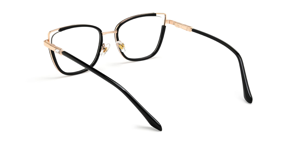 Schwarz Clementine Brille - Rectangle Glasses