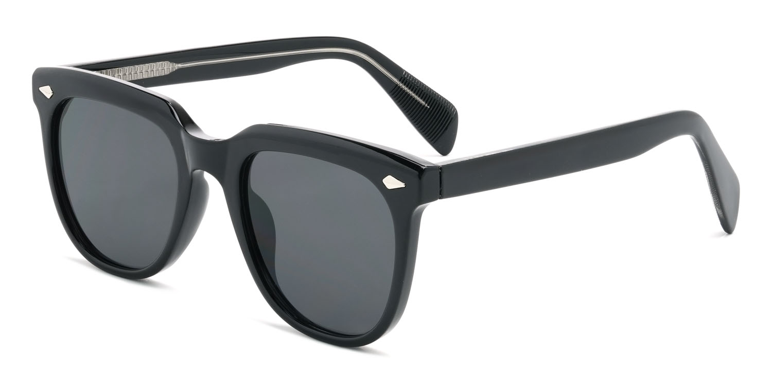 Schwarz Grau Hashim Brille - Square Sunglasses