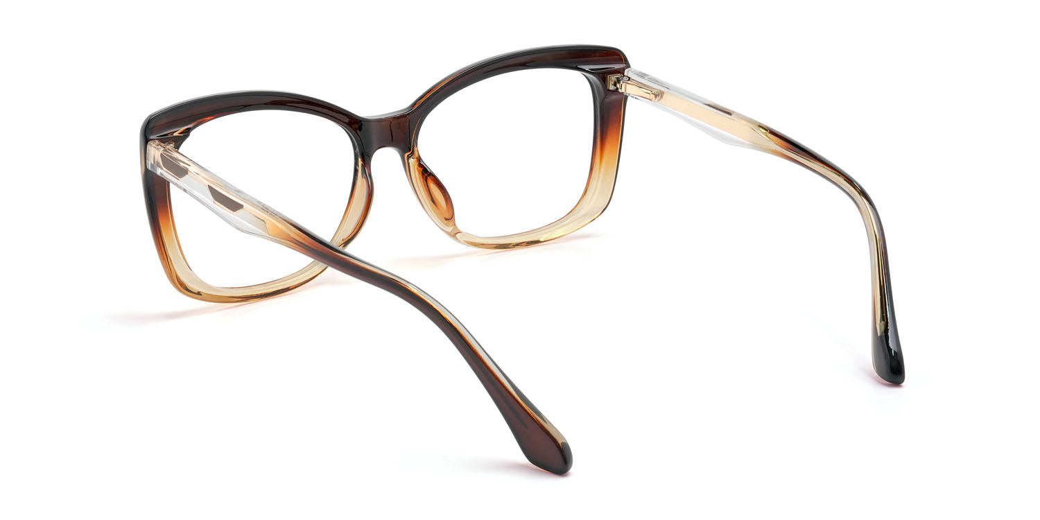 Barna narancssárga Faustina Szemüveg - Cat Eye Glasses