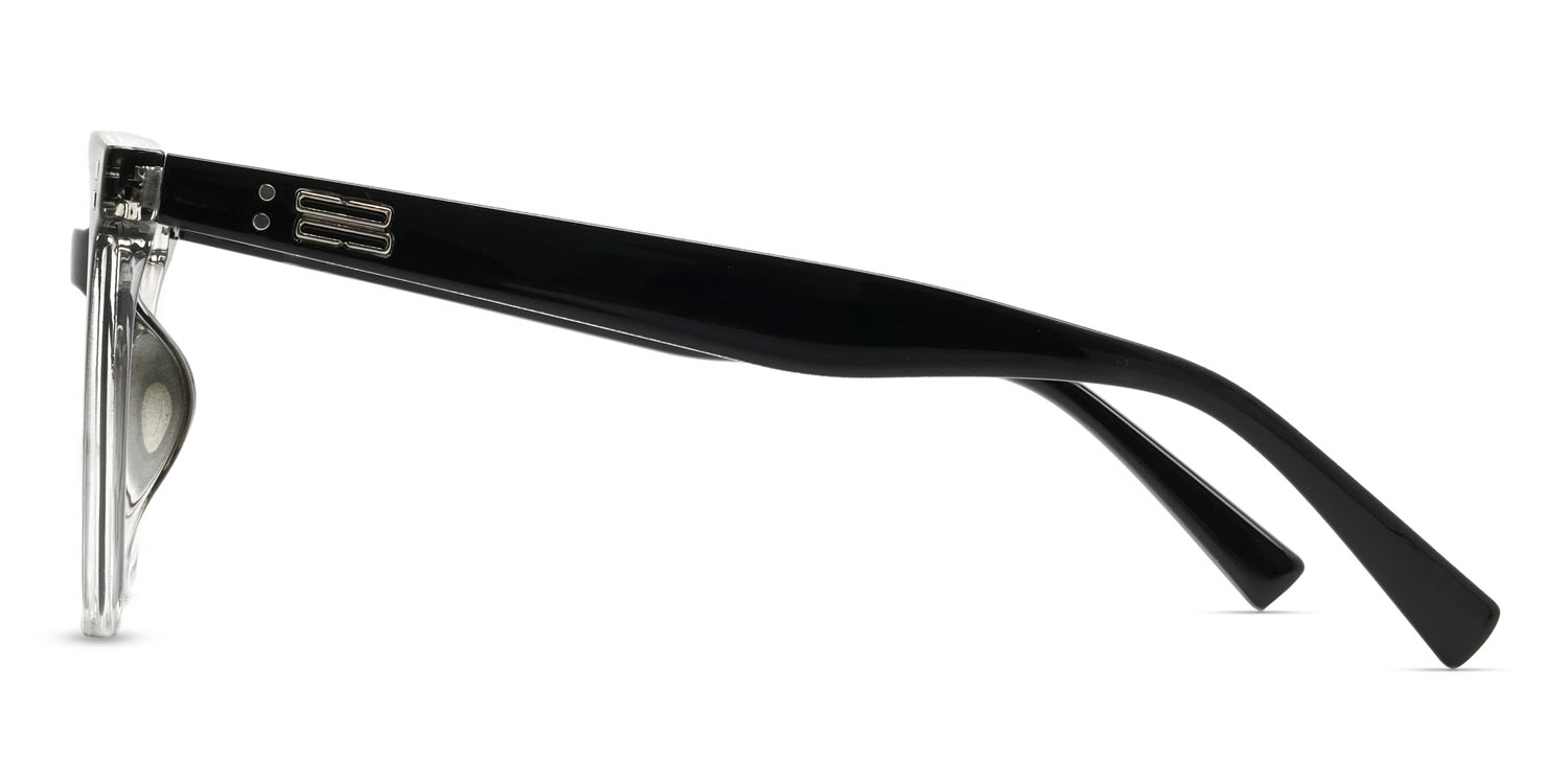 Noir Transparent Gris Willem Lunettes - Square Sunglasses