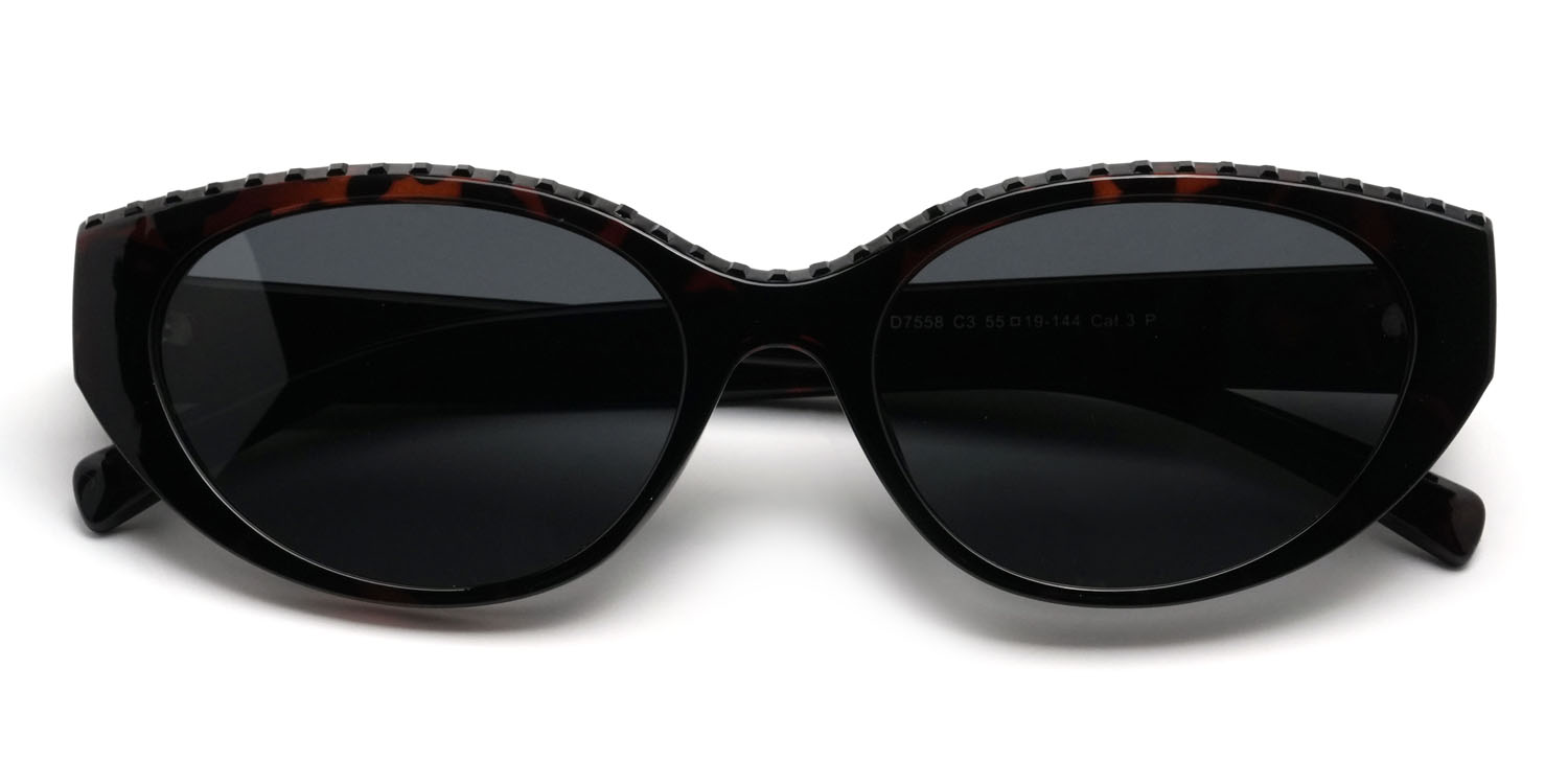Schildpatt Grau Destinee Brille - Cat Eye Sunglasses