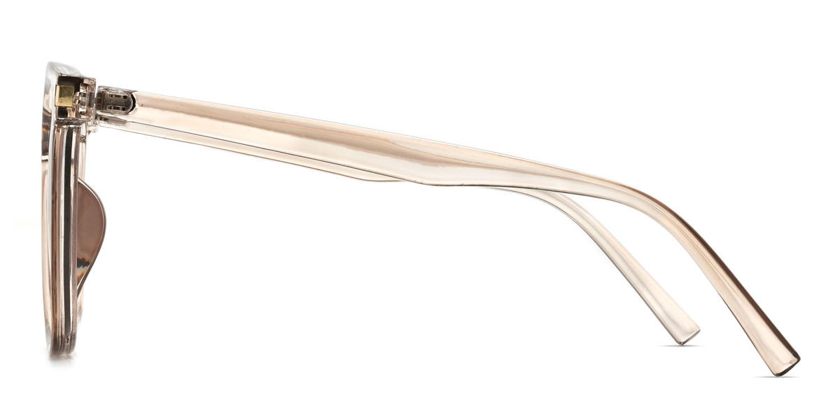Champán Marrón Yaman Gafas - Square Sunglasses