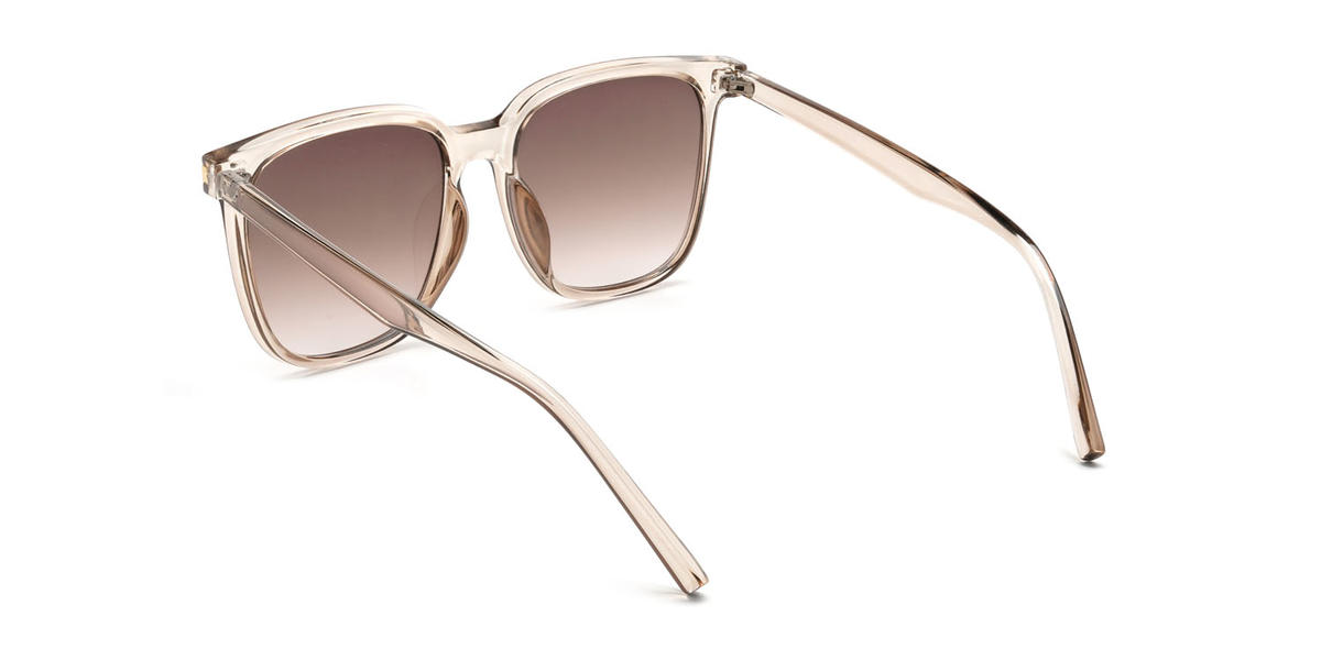 Champán Marrón Yaman Gafas - Square Sunglasses