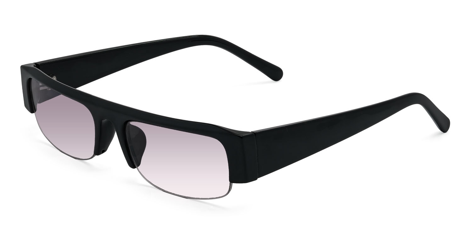 Fekete Gradual Purple Zackary Szemüveg - Rectangle Sunglasses