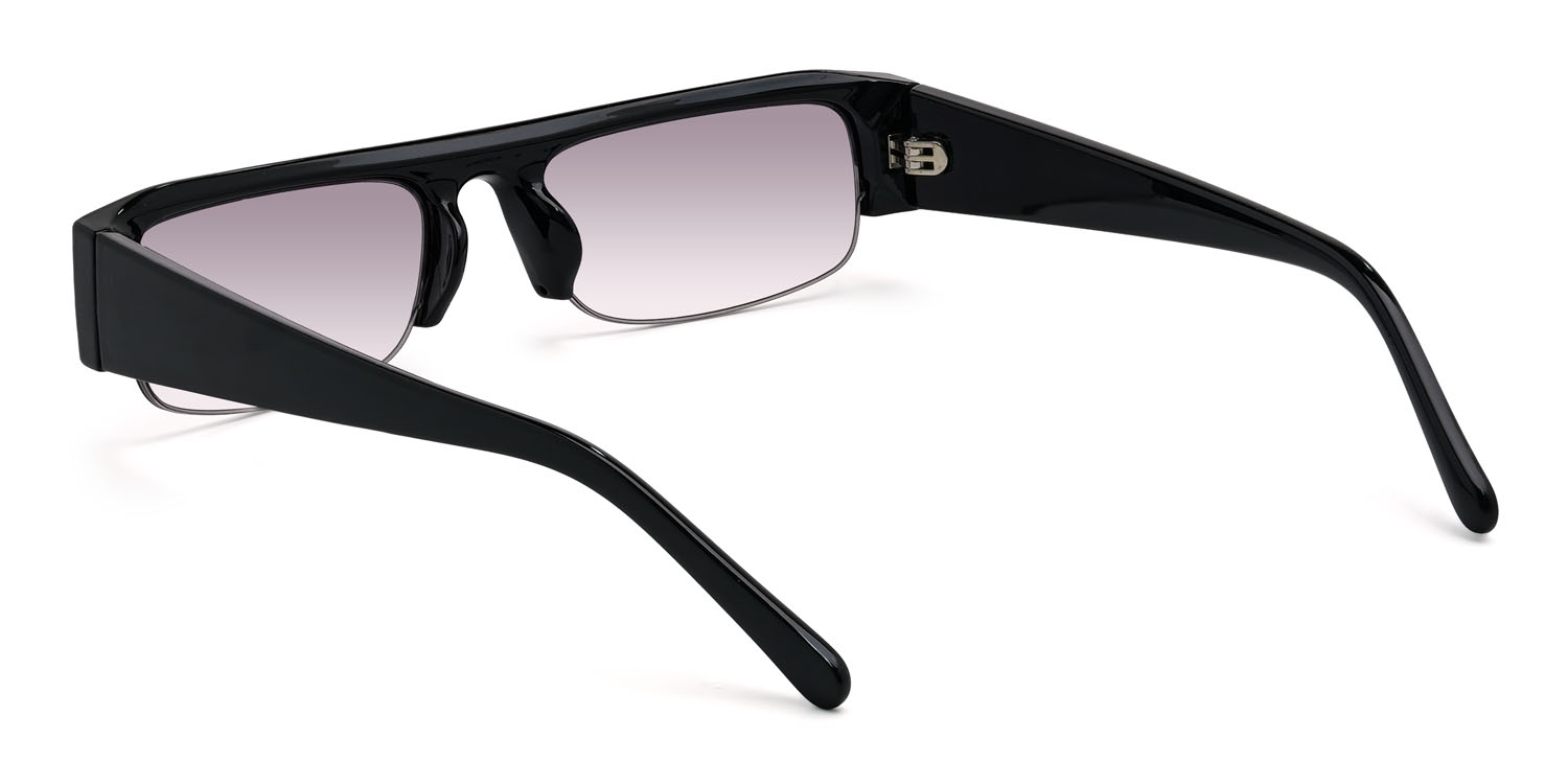Fekete Gradual Purple Zackary Szemüveg - Rectangle Sunglasses