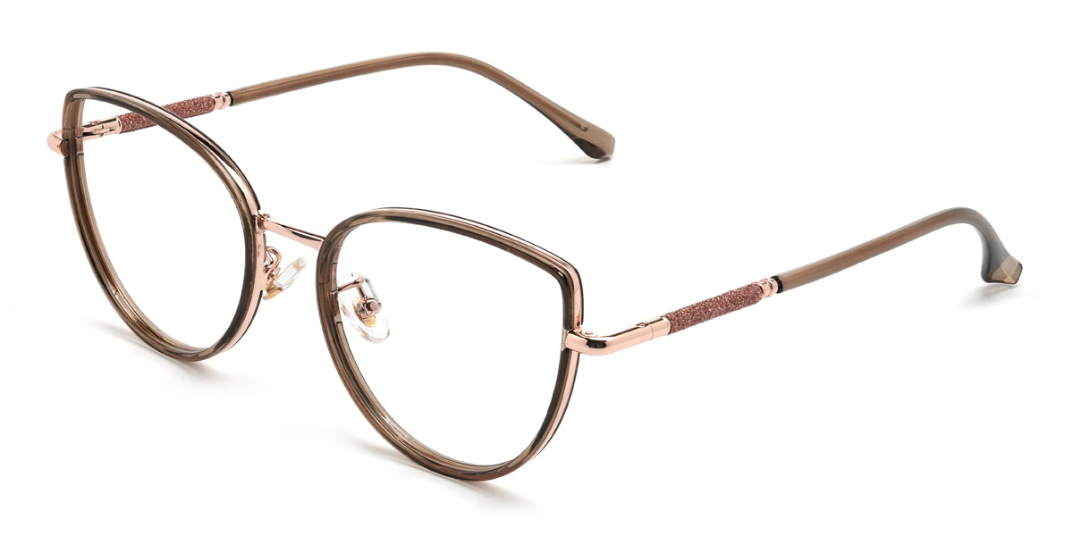 Marron Sariya Lunettes - Cat Eye Glasses