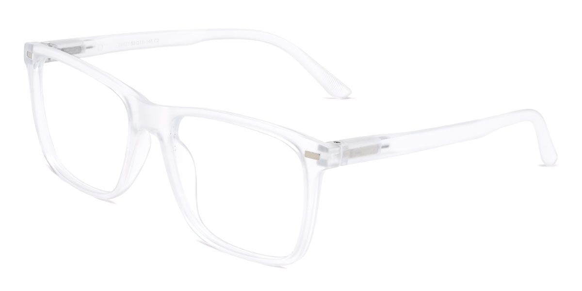 Clear Octavio Glasses - Rectangle Clip-On Sunglasses