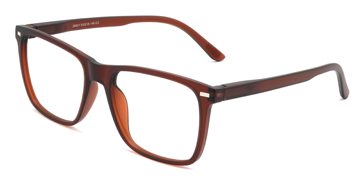 Barna Octavio Szemüveg - Rectangle Clip-On Sunglasses