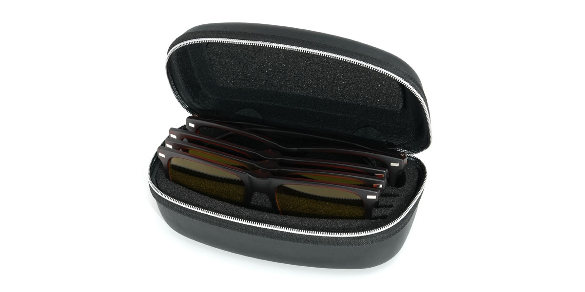 Barna Octavio Szemüveg - Rectangle Clip-On Sunglasses