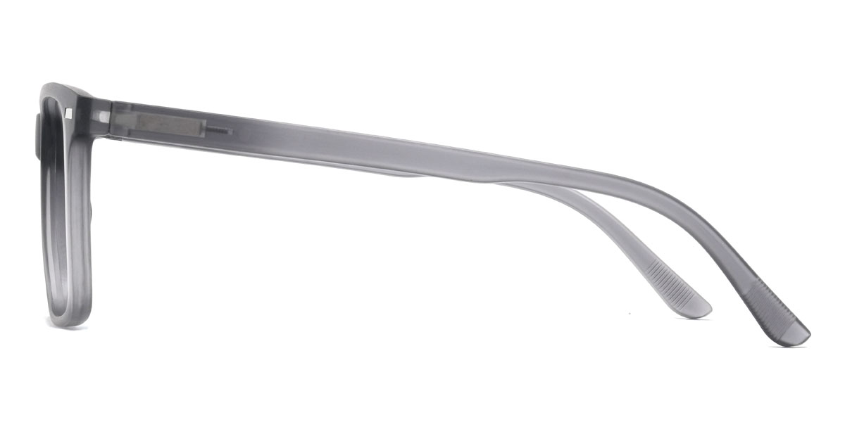 Grey Octavio Glasses - Rectangle Clip-On Sunglasses