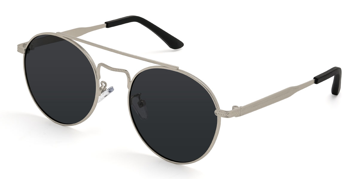 Silber Grau Gadiel Brille - Aviator Sunglasses