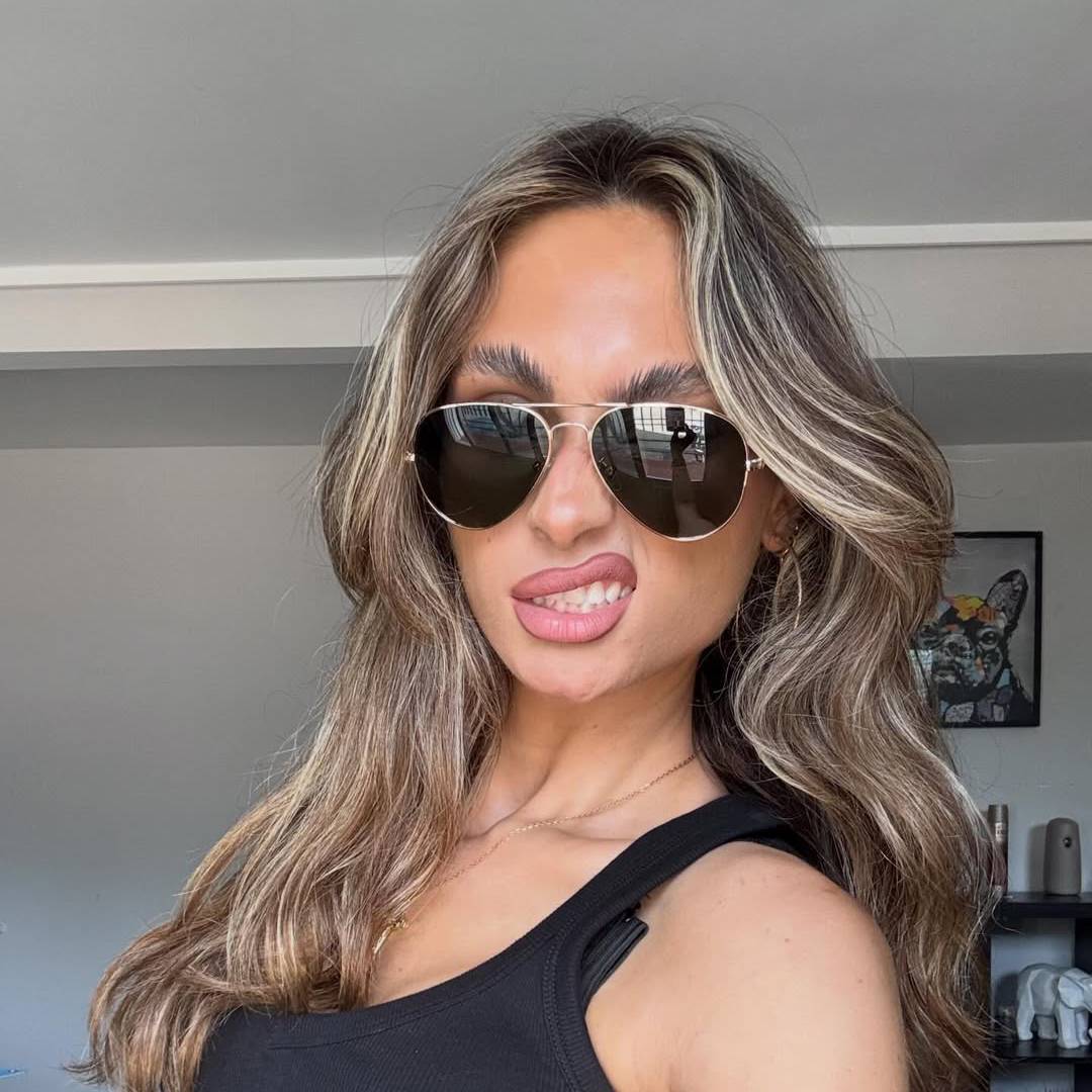 Or Vert foncé Skylah Lunettes - Aviator Sunglasses