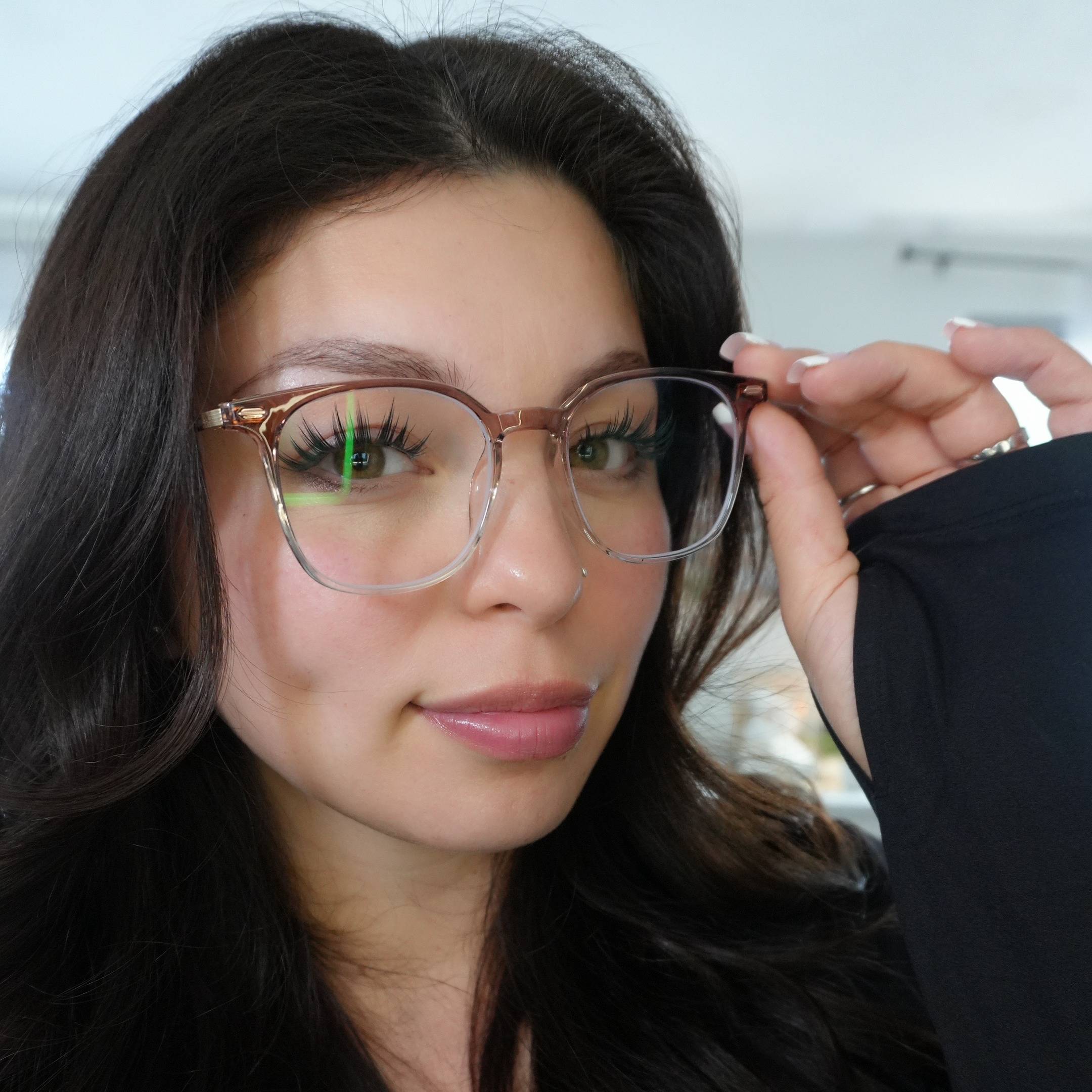 Farbverlauf Braun Hilda Brille - Square Glasses