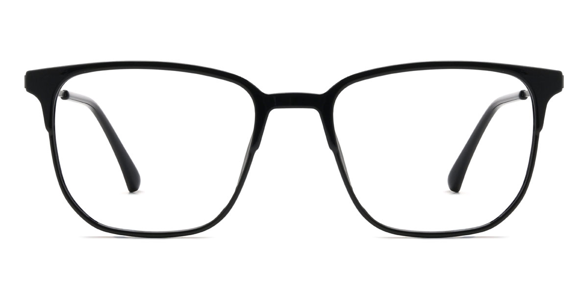 Schwarz Hanan Brille - Rectangle Clip-On Sunglasses