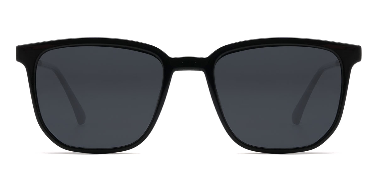 Schwarz Hanan Brille - Rectangle Clip-On Sunglasses