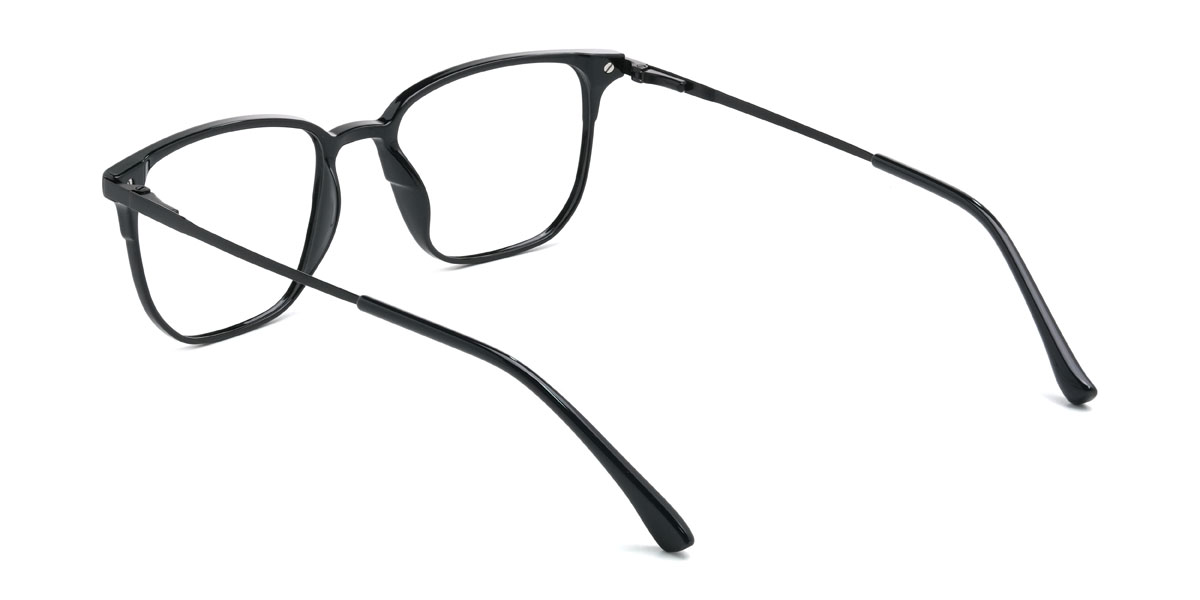 Schwarz Hanan Brille - Rectangle Clip-On Sunglasses