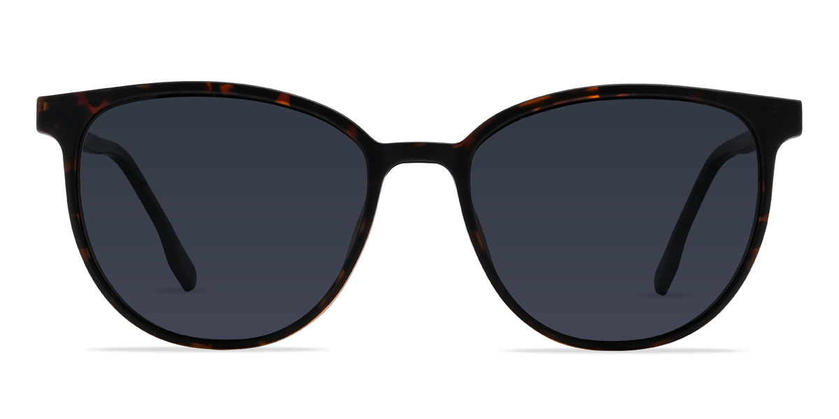 Écaille Antoine Lunettes - Oval Clip-On Sunglasses