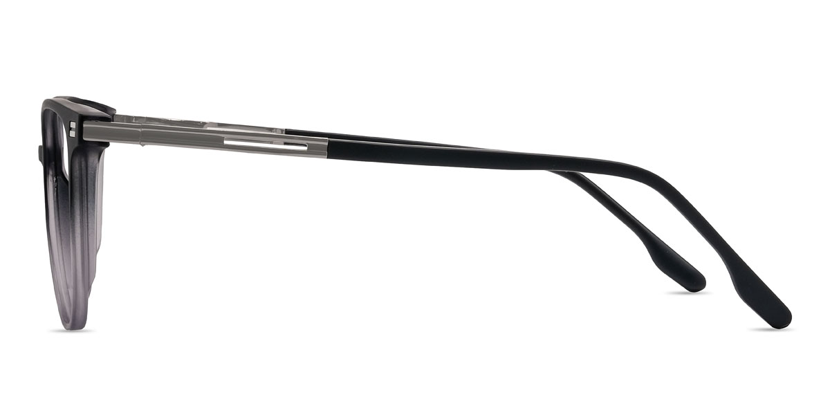 Fekete szürke Antoine Szemüveg - Oval Clip-On Sunglasses