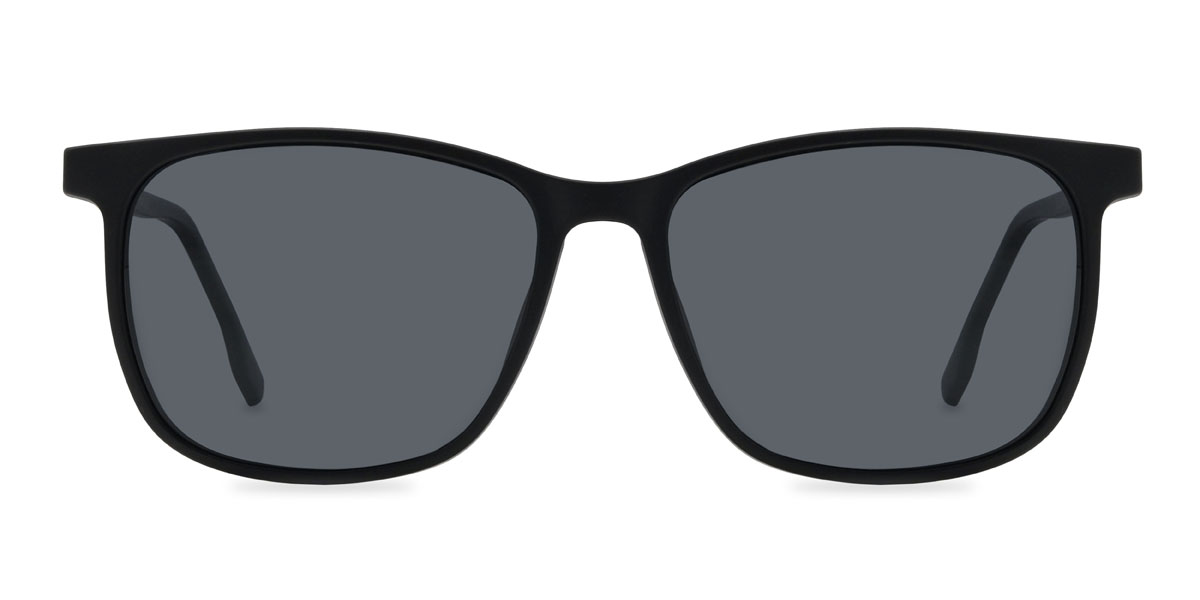 Noir Gris Hartley Lunettes - Round Clip-On Sunglasses