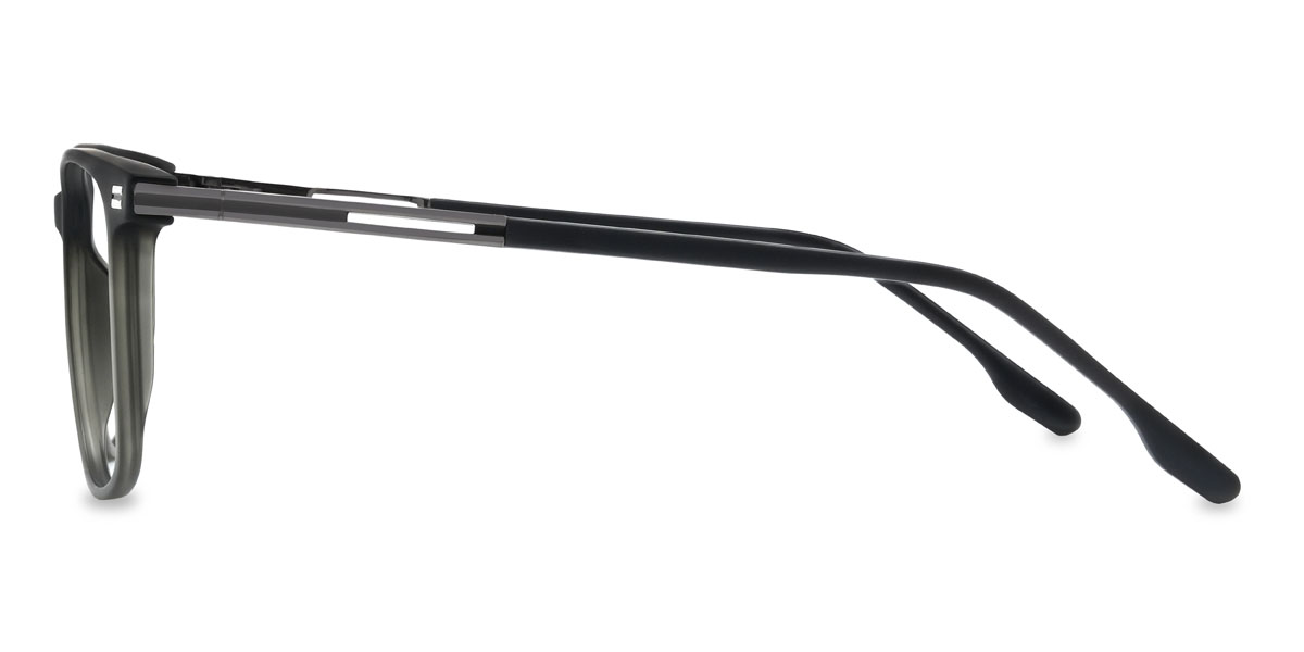 Noir Gris Hartley Lunettes - Round Clip-On Sunglasses