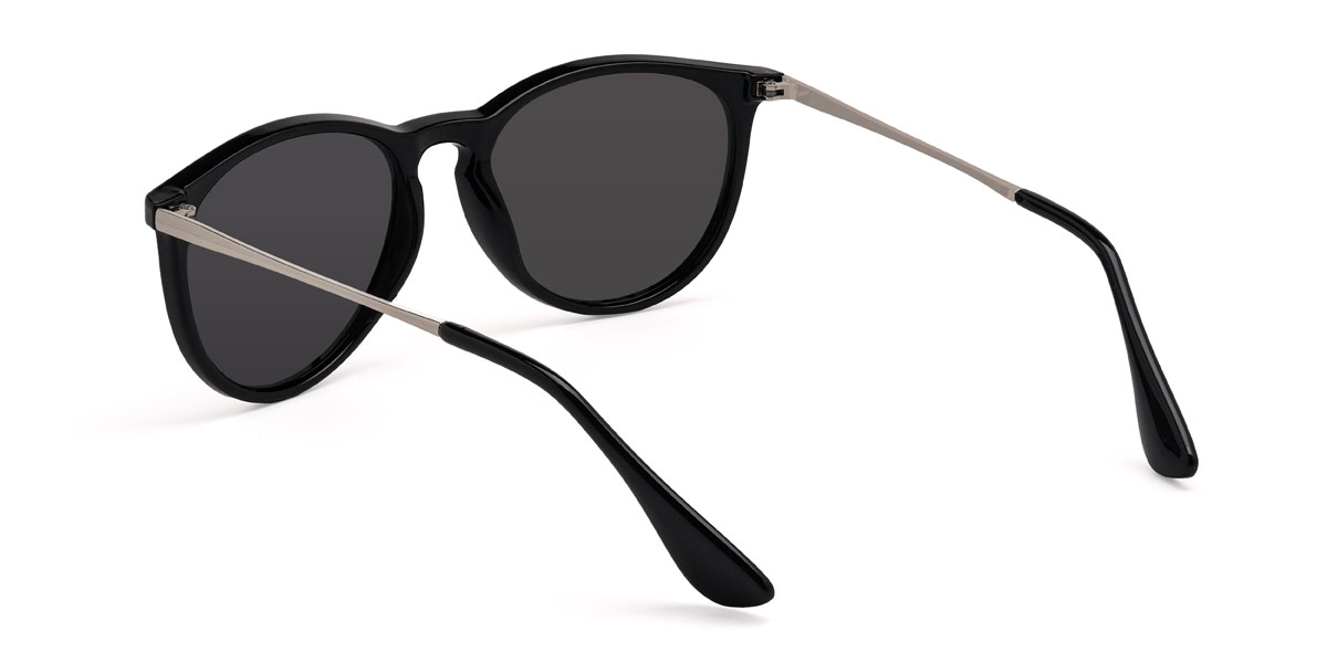 Schwarz Quecksilber Mayra Brille - Oval Sunglasses